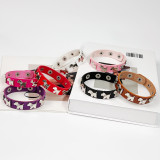20mm snap button  Bracelet  dog Punk style puppy bracelet leather bracelet for women