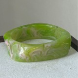 Dyeing coffee colored bracelet resin ladies' curved bracelet student best friend circular bracelet vinegar bracelet