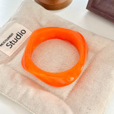 Dyeing coffee colored bracelet resin ladies' curved bracelet student best friend circular bracelet vinegar bracelet
