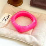 Dyeing coffee colored bracelet resin ladies' curved bracelet student best friend circular bracelet vinegar bracelet