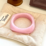 Dyeing coffee colored bracelet resin ladies' curved bracelet student best friend circular bracelet vinegar bracelet
