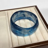 Irregular Resin Bracelet with High-end Feel, Colorfast Wide Bracelet
