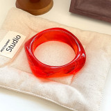 Dyeing coffee colored bracelet resin ladies' curved bracelet student best friend circular bracelet vinegar bracelet