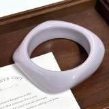 Dyeing coffee colored bracelet resin ladies' curved bracelet student best friend circular bracelet vinegar bracelet