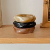 Dyeing coffee colored bracelet resin ladies' curved bracelet student best friend circular bracelet vinegar bracelet