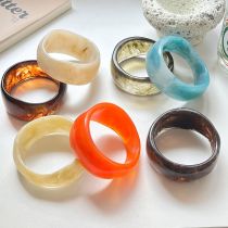 Irregular Resin Bracelet with High-end Feel, Colorfast Wide Bracelet