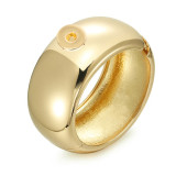20mm snap button bangle Premium irregular alloy bracelet, smooth and minimalist, trendy and stylish fashion band