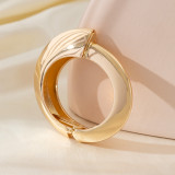 Premium irregular alloy bracelet, smooth and minimalist, trendy and stylish fashion band