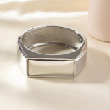 Premium irregular alloy bracelet, smooth and minimalist, trendy and stylish fashion band