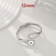 12mm snap button bangle Premium irregular alloy bracelet, smooth and minimalist, trendy and stylish fashion band