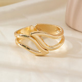 Premium irregular alloy bracelet, smooth and minimalist, trendy and stylish fashion band