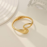 Premium irregular alloy bracelet, smooth and minimalist, trendy and stylish fashion band