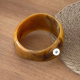 20mm snap button Irregular Resin Bracelet with High-end Feel, Colorfast Wide Bracelet