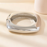 Premium irregular alloy bracelet, smooth and minimalist, trendy and stylish fashion band