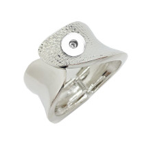 20mm snap button bangle Premium irregular alloy bracelet, smooth and minimalist, trendy and stylish fashion band