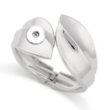 20mm snap button bangle Premium irregular alloy bracelet, smooth and minimalist, trendy and stylish fashion band