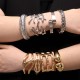 Premium irregular alloy bracelet, smooth and minimalist, trendy and stylish fashion band