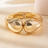 Premium irregular alloy bracelet, smooth and minimalist, trendy and stylish fashion band
