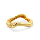 Premium irregular alloy bracelet, smooth and minimalist, trendy and stylish fashion band