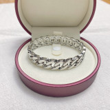 Premium irregular alloy bracelet, smooth and minimalist, trendy and stylish fashion band