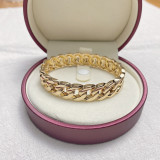 Premium irregular alloy bracelet, smooth and minimalist, trendy and stylish fashion band