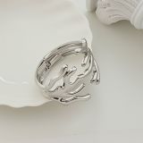 Premium irregular alloy bracelet, smooth and minimalist, trendy and stylish fashion band