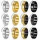 304 stainless steel punk style 8mm rotatable ring