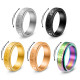 New stainless steel rotating ring, handmade irregular rotating pressure reducing ring