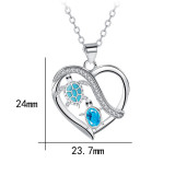 Love Turtle Cross Chain Necklace for Women