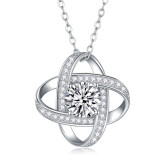 Jumping Love Dynamic Necklace Female S925 Silver Clavicle Chain Pendant