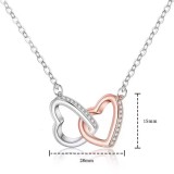 Jumping Love Dynamic Necklace Female S925 Silver Clavicle Chain Pendant