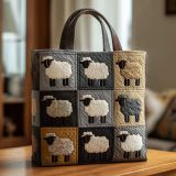 3D New Women's Lamb Pattern Printed Handbag Shoulder Bag