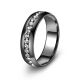 Stainless steel zircon ring  hot selling ring