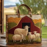 3D New Women's Lamb Pattern Printed Handbag Shoulder Bag