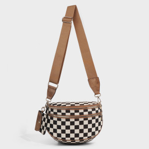 New checkerboard checkerboard hot selling crossbody bag, shoulder bag, shell bag