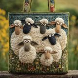 3D New Women's Lamb Pattern Printed Handbag Shoulder Bag