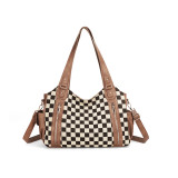 New plaid casual women's diagonal cross bag shoulder bag multifunctional handbag
