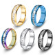 Stainless steel zircon ring  hot selling ring