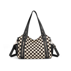 New plaid casual women's diagonal cross bag shoulder bag multifunctional handbag