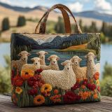 3D New Women's Lamb Pattern Printed Handbag Shoulder Bag