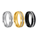 Stainless steel zircon ring  hot selling ring