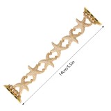 Starfish strap suitable for Apple iWatch9876 metal strap pentagram