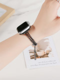 Suitable for Apple s8 watch Applewatch9876se heart-shaped metal hollow bracelet IWatch10 strap