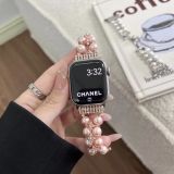 Suitable for Apple Watch S10 Ultra Pearl Chain Strap for Women