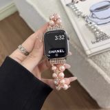 Suitable for Apple Watch S10 Ultra Pearl Chain Strap for Women