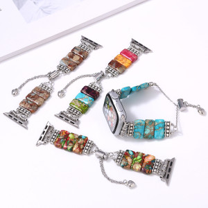 New suitable for Apple Watch with iwatch 9/7/8 strap Bohemian Emperor Stone