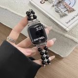 Suitable for Apple Watch S10 Ultra Pearl Chain Strap for Women