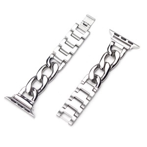 Suitable for Apple Watch11 9 87Se 6543 Apple Metal Alloy Cowboy Chain Bracelet