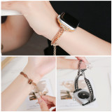 Suitable for Apple s8 watch Applewatch9876se heart-shaped metal hollow bracelet IWatch10 strap