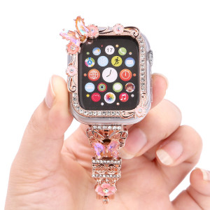 Rotating Butterfly Strap for iWatch98765se Apple Watch Case Bracelet